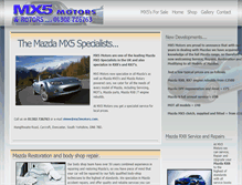 Tablet Screenshot of mx5motors.com